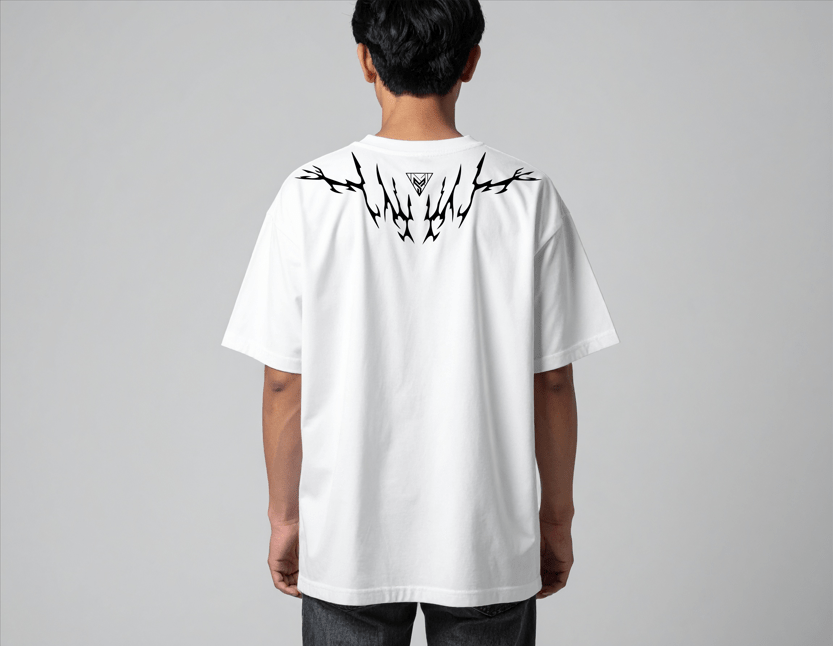 BOND Oversized T-shirt w/ Intricate Design 3 - MYGORD