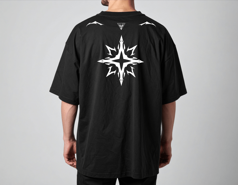 BOND Oversized T-shirt w/ Intricate Design 5 - MYGORD