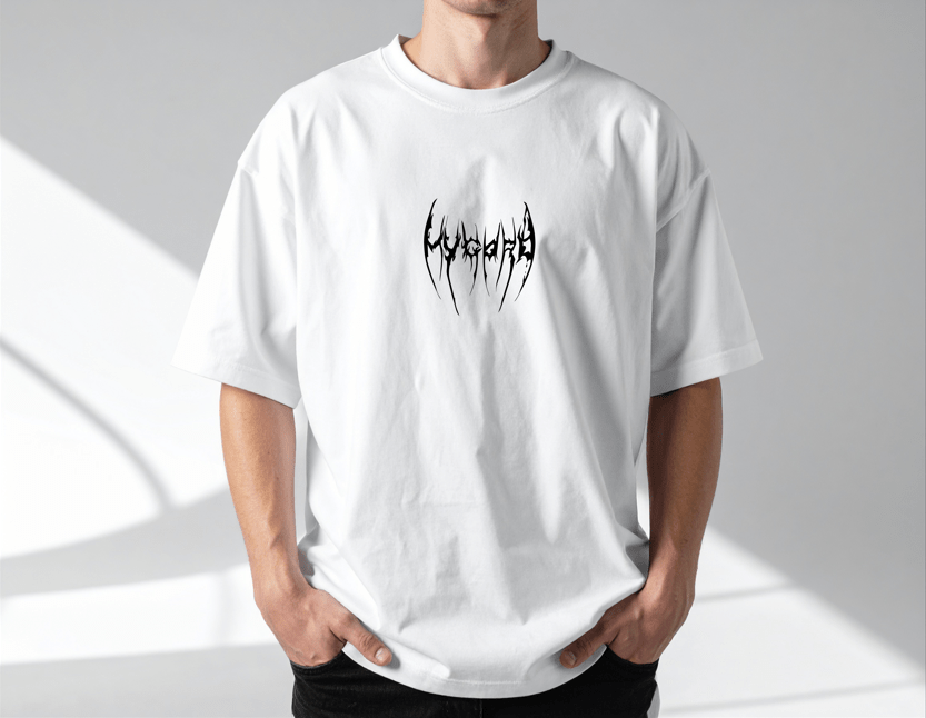 BOND Oversized T-shirt w/ Intricate Design 6 - MYGORD