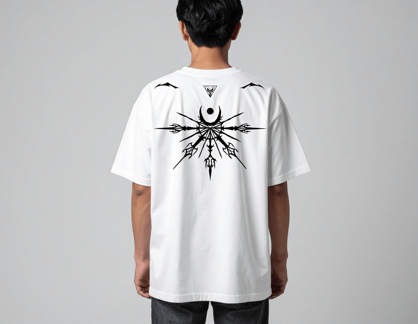 BOND Oversized T-shirt w/ Intricate Design 7 - MYGORD