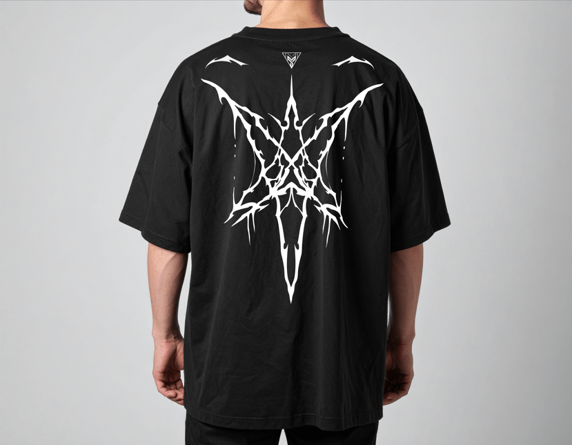 BOND Oversized T-shirt w/ Intricate Design 1 - MYGORD