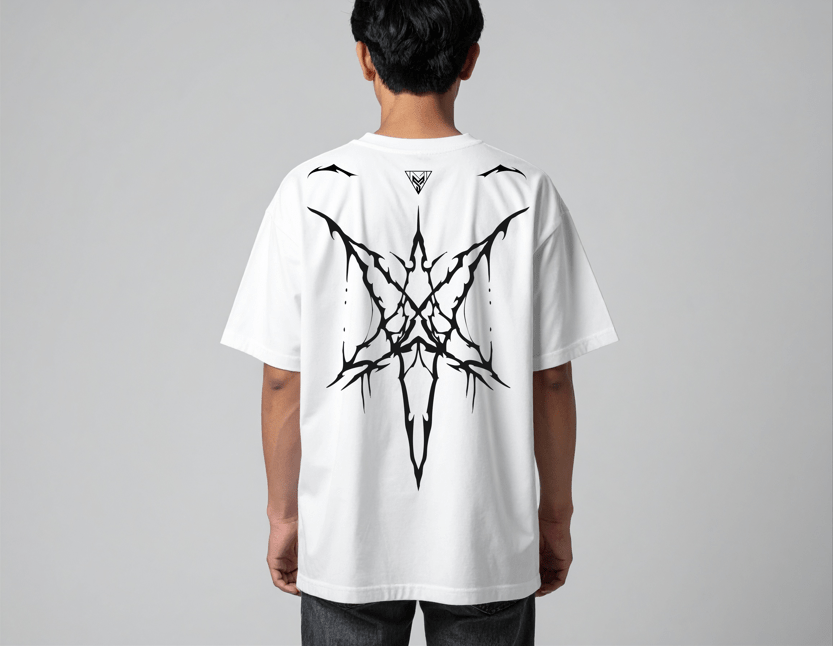 BOND Oversized T-shirt w/ Intricate Design 1 - MYGORD