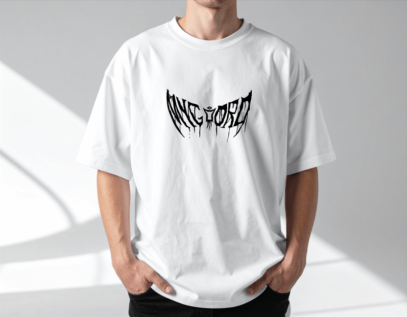 BOND Oversized T-shirt w/ Intricate Design 1 - MYGORD