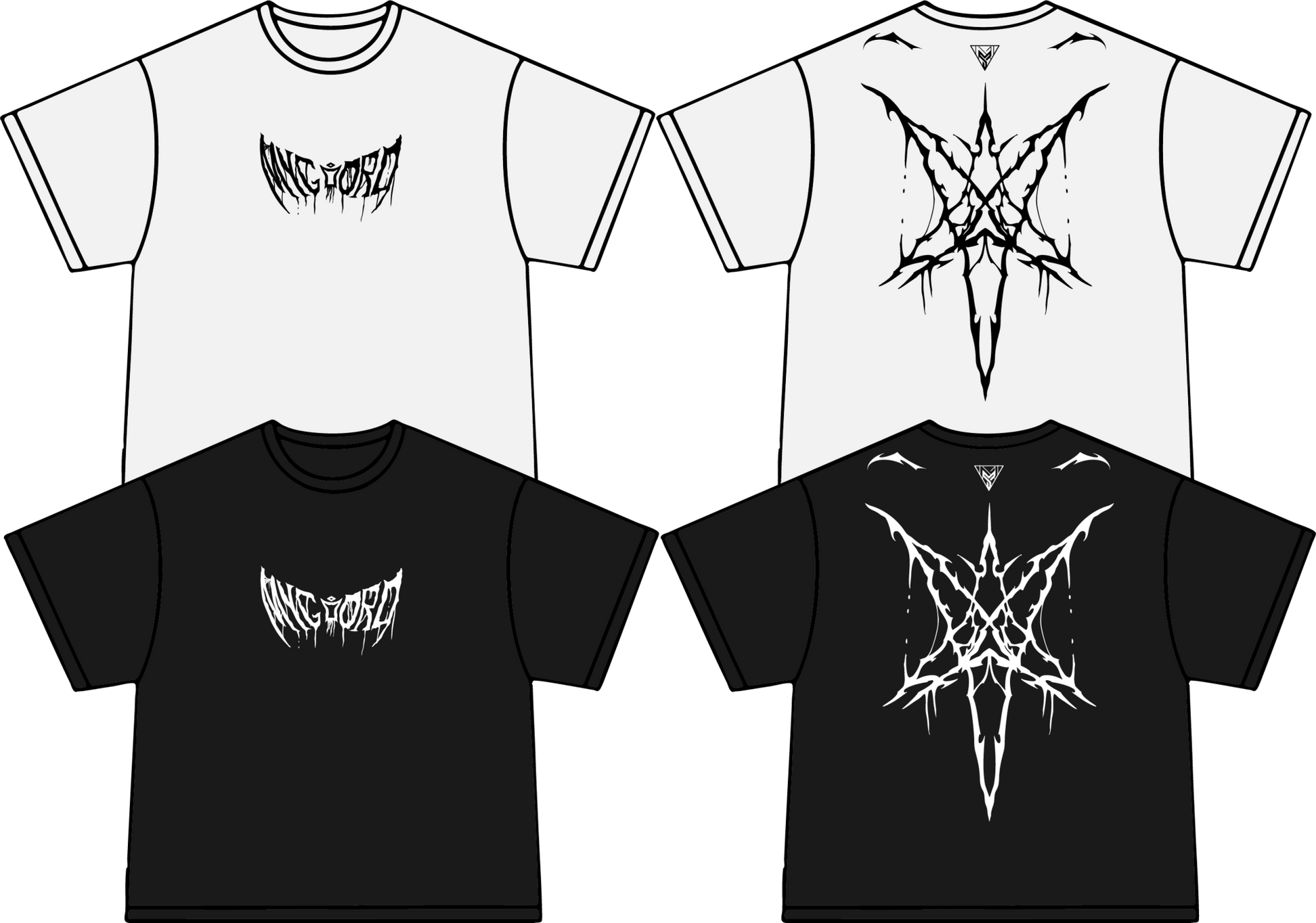 BOND Oversized T-shirt w/ Intricate Design 1 - MYGORD