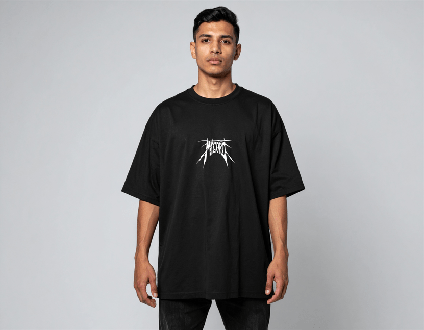 BOND Oversized T-shirt w/ Intricate Design 2 - MYGORD