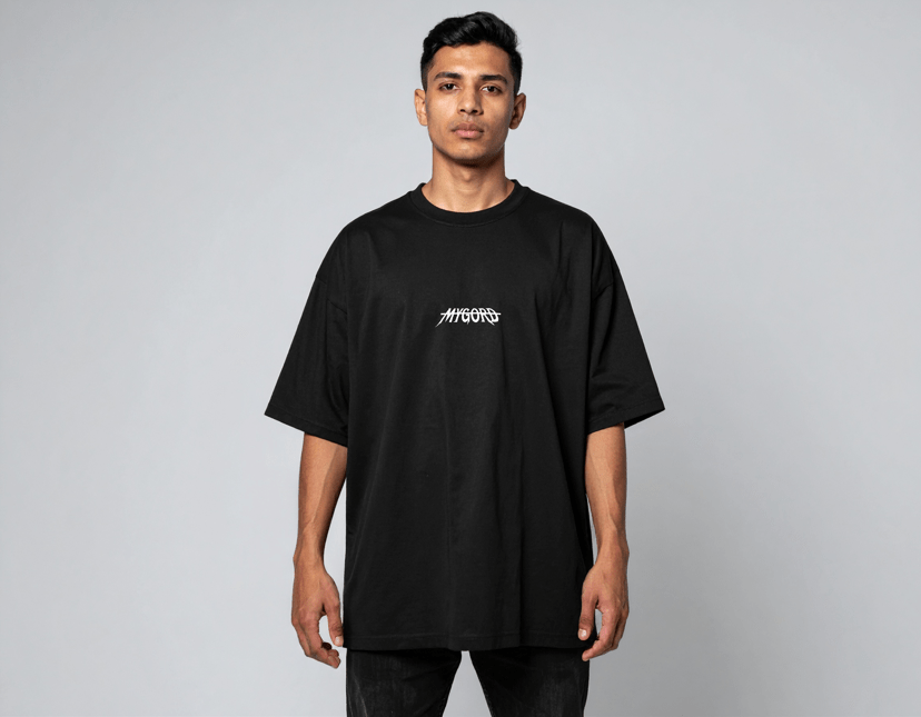 BOND Oversized T-shirt w/ Intricate Design 3 - MYGORD